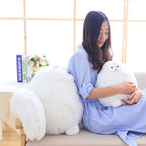 Winsterch Fluffy Giant Cat Stuffed Animal Toy White Plush Cat Toy Kids Gift Baby Doll,20 Inches