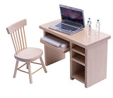 Taponukea Miniature Dollhouse Furniture and Accessories Laptop Computer Simulation Notebook and Office Table Chair Bottles for Dollhouse Accessories 1 12 Scale Miniatures Model Set