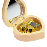 Sidiou Group Creative Classical Music Box Mechanical Lovely Music Box Romantic Music Box Retro Music Box (Heart-Shaped)