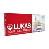 LUKAS Aquarell Studio Watercolor Paint Set Professional High Pigment Concentrated Watercolor Paint Set [Set of 12] 12ml Tubes – Assorted Colors
