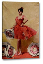 The Prima Ballerina by Leon Francois Comerre - 14" x 22" Gallery Wrap Giclee Canvas Print - Ready to Hang