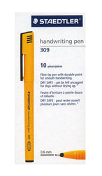 Staedtler 309-9 Handwriting Pen In Box Of 10 - Black