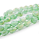 Dushi 8 x 12mm DIY Teardrop Crystal Beads Glass Beads Kits 300 pcs AB Colour Faceted Beads Set