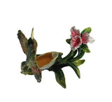 Sparkling Collectibles Flying Hummingbird Pewter Figurine Box - Swarovski Crystals, Hummingbird