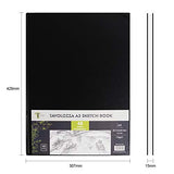 Tavolozza A3 (16.54"x11.69") Heavyweight Hardcover Sketch Book, 96 Pages (102 lb/170gsm), Durable Acid Free Drawing Paper for Painting & Drawing Dry Media