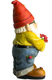 Twig & Flower The Beautiful Gift of Flowers Gnome - 9.5 Inches Tall - Hand Painted and Adorably Designed by