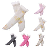 Jili Online Pack of 5 Pairs Adorable Sweet Girl Lace Top Below Knee Socks Fit for 1inch Blythe' Blythe Doll Costume ACCS