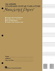 Guitar Tablature Manuscript Paper - Standard