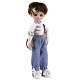UCanaan 1/6 BJD Dolls Clothes Set for 11.5In-12In Fashion Jointed Dolls 30cm Poseable Dolls-Star Cool
