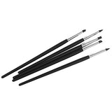 Pixnor 5pcs Flexible Fimo Clay Sculpting Shapers Wipe Out Tools (Black)