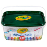 Crayola Super Tips Marker Set, Washable Markers, Assorted Colors, 120Ct & 240 Crayons, Bulk Crayon Set, 2 of Each Color, Gift for Kids, Ages 3, 4, 5, 6, 7