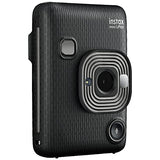 Fujifilm Instax Mini Liplay Dark Grey Camera - Limited Edition + 2X Twin Pack Film + 32GB SD Card + Case + Cloth