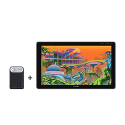 HUION KAMVAS 22 Plus Graphics Drawing Tablet and HUION Mini KeyDial KD100 Wireless Express Key Remote Control