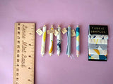 Miniature Fabric Rolls with Samples for Dollhouse Haberdashery Shop