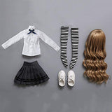 HGFDSA 40Cm BJD Doll 1/4 SD Dolls Children Simulation Resin Dolls Ball Jointed Doll DIY Toys Cosplay Fashion Dolls with Clothes Outfit Shoes Wig Hair Makeup