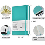 3 Pack A5 Journal Notebooks Classic College Ruled Notebooks Hardcover Leatherette Lined Journals for Office Home School Business, 8.3 x 5.5 inch, 100GSM Thick Paper, 160 Pages (Green)