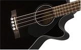 Fender CB-60SCE Acoustic Bass Guitar - Black