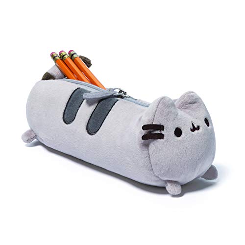 GUND Pusheen Cat Plush Stuffed Animal Accessory Pencil Case, Gray, 8.5"