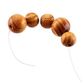 CCINEE 240 Piece Natural Spacer Wood Beads Pine Polished Loose Beads with Mixed Sizes for Jewelry