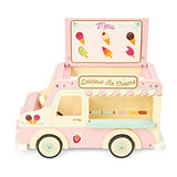 Le Toy Van - Wooden Doll House Dolly Ice Cream Van Play Set for Dolls Houses | Daisylane Dolls House Furniture Sets - Suitable for Ages 3+