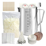 NOSTOSON Candle Making Kit Supplies DIY Soy Wax Candle Making Tools Set for Adults,Beginners,Kids - Candle Melting Pot, Soy Wax, Candle Cans