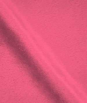 Minky Solid HOT PINK Fabric By the Yard