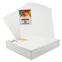12 Pack 8X10inch Canvas Panels,Artist Canvas Boards for Painting,for Oil & Acrylic Paint