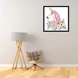 DIY 5D Diamond Painting Unicorn - for Adults & Kids by Number Kits, Full Drill Round Diamond Crystal Gem Art Painting, Perfect for Home Wall Decor (12x12inch)