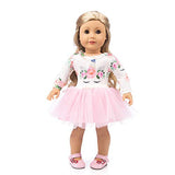 American Girl Doll Unicorn Clothes Outfit Pajamas 18 Inch Unicorn American Girl Doll Clothes and Accessories for 18" American Girls Dolls Clothes , My Life Doll Clothes Baby Journey Girls Accessories