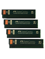 Faber-Castell 0.5mm 2B Super Polymer Premium Strong Dark Smooth Leads Mechanical Pencil Lead