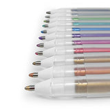 Sakura Gelly Roll Metallic Shiny Gel Pens – Wallet of 12 Assorted Colours – SA 291