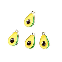 SANQIU Enamel Pawpaw Charm Pack of 10 for Jewelry Making Fruit Pendant