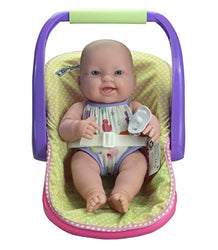 JC TOYS LOTS TO LOVE BABY DOLL IN ADJUSTABLE CARRIER - Featuring 14” all Vinyl doll - Perfect for Children 2+
