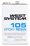 West SystemWEST System 105B Epoxy Resin (126.6 fl oz) (3 Items) & 404-45 High Density Filler 43oz, Off-WhiteWest System