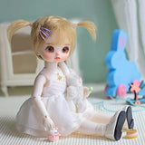 ZXCVBN BJD Doll Girl 1/6 25.5cm Ball Jointed Doll Body + Hand-Painted Makeup + 3D Eyes + 4 Pairs Replaceable Gesture, Birthday Gifts for Boys and Girls