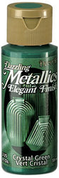 DecoArt Dazzling Metallics 2-Ounce Crystal Green Acrylic Paint