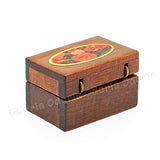 Odoria 1:12 Miniature Wooden Jewelry Box Chest, Size S Dollhouse Decoration Accessories