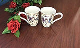 Lightahead Royal Bone China Unique Set Of Two Coffee/Tea Mugs in an Family of Owls Design