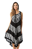 Riviera Sun Dress Dresses For Women,Black / White,3X Plus