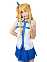 Cosfun Women's Lucy Heartfilia Cosplay Costume Full Set Mp002920 (Small)