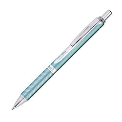 Pentel EnerGel Alloy RT Premium Liquid Gel Pen, 0.7mm, Aquamarine Barrel, Black Ink, 1 Pack