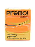 Sculpey Premo Premium Polymer Clay orange 2 oz. [PACK OF 5 ]
