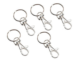 Darice 5 Piece Big Value Big Clasps, 40mm, Sterling Silver