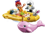 LEGO Friends Rescue Mission Boat 41381 Toy Boat Building Kit with Mini Dolls and Toy Sea Creatures, Rescue Playset Includes Narwhal Figure, Treasure Box and More for Creative Play (908 Pieces)