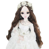 Wedding 1/3 60cm White SD Doll 24" Jointed BJD Bride Doll + Makeup + Full Access