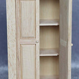 BARMI 1/12 Scale Miniature Dollhouse Unfinished Wood Cabinet Wood Cupboard Closet Wooden Dollhouse Furniture Miniature Dollhouse Accessories Wood