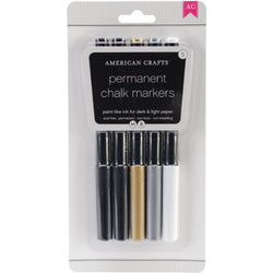American Crafts 414501 DIY Shop Chalk Permanent Markers 5-Pack-