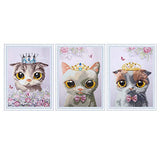 3 Piece Set Special Shaped Cat Diamond Painting Kits,5D DIY Partial Drill Crystal Rhinestone Embroidery Cross Stitch Pictures Art Crafts for Home Office Wall Decor(Cat)