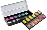 Holbein F2400 610605 Water-Soluble Solid Paint, Fine Tech, Pearl 22 Colors + Flip-Flop 2 Colors