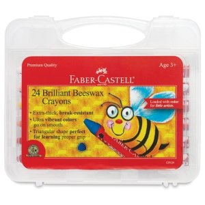 Faber Castell FC129124 Jumbo Triangular Beeswax Crayon, Assorted Color, 1.75" Height, 4.38"